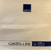 Serviett 3-lags <br>hvit, 1/8-fold, 40x40cm <br>100% nyfiber - Bilde 2