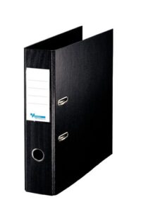 Brevordner A4 7,5cm sort 2R 10 stk