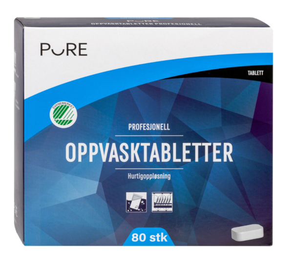 Maskinoppvask profesjonell Pure <br> 80 tabletter